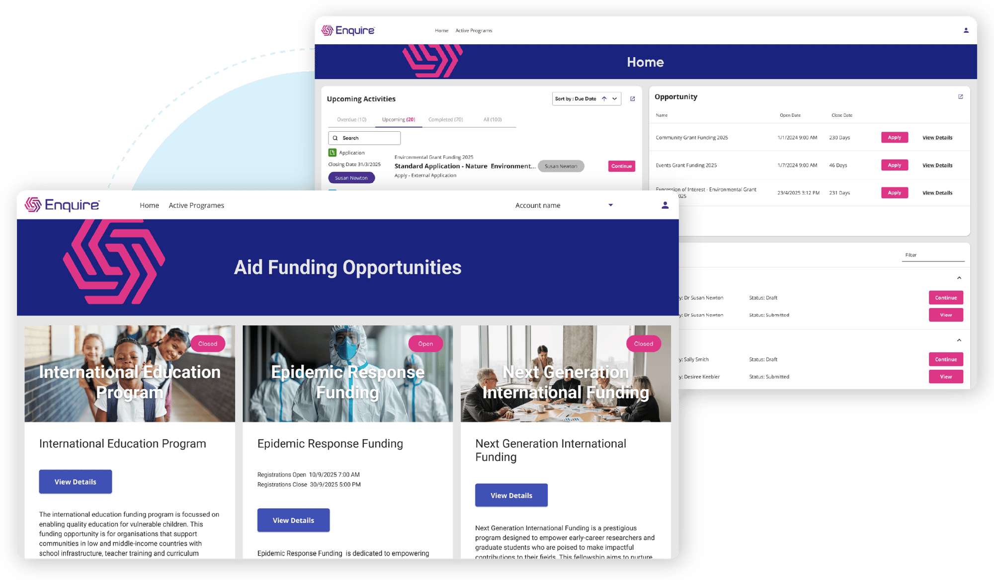 International aid landing page images 3